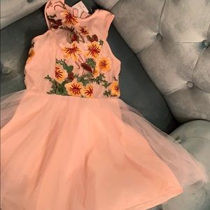 Miss Behave dress pink floral NWT